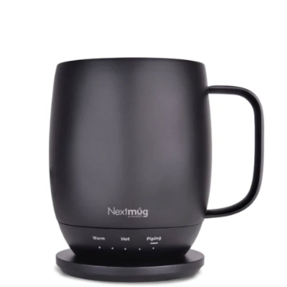 NWT Temperature-Controlled, Self-Heating Nextmug Coffee Mug - Black, 14 oz